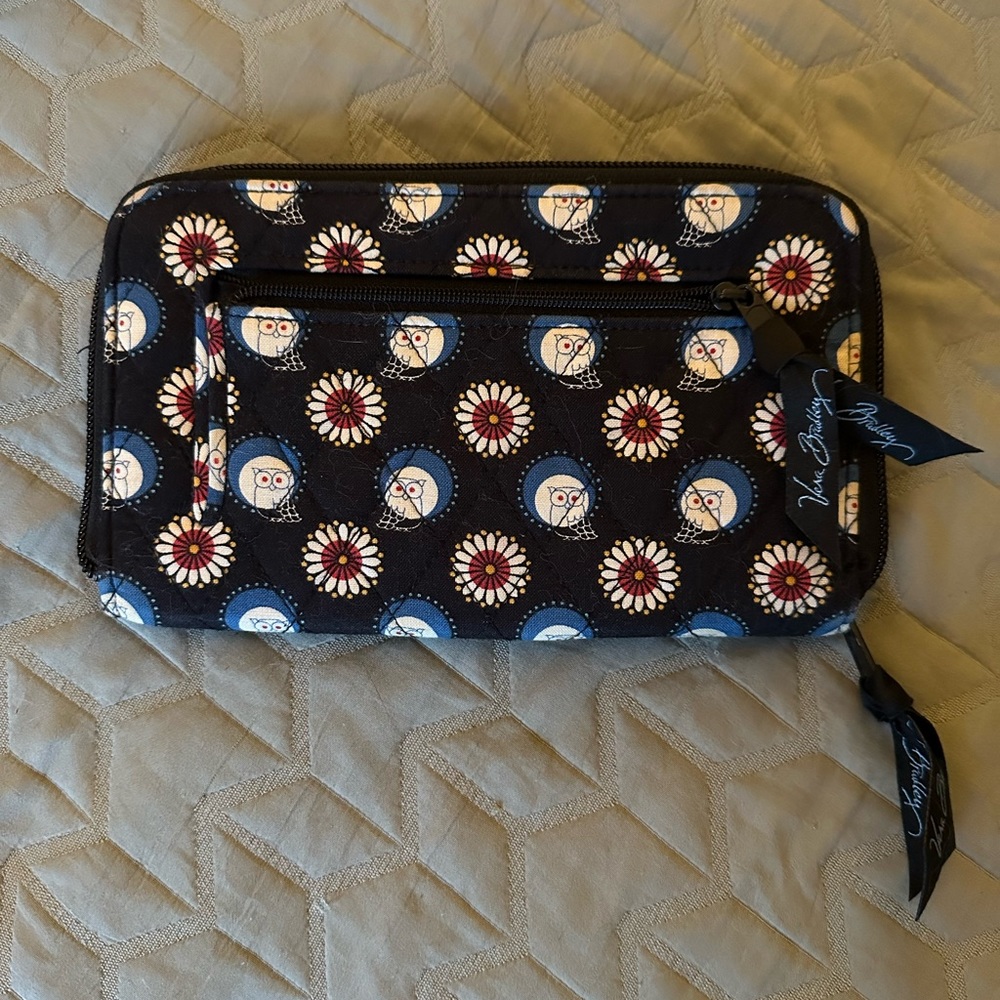 Large Vera Bradley Night Owl wallet